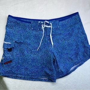 Maui Rippers Blue Quick Dry Swim Board Shorts Drawcord 14 XL